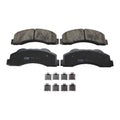 Set of 4 TRW Pro Front Ceramic Slotted Brake Pads for Ford Expedition F-150 Lincoln Navigator