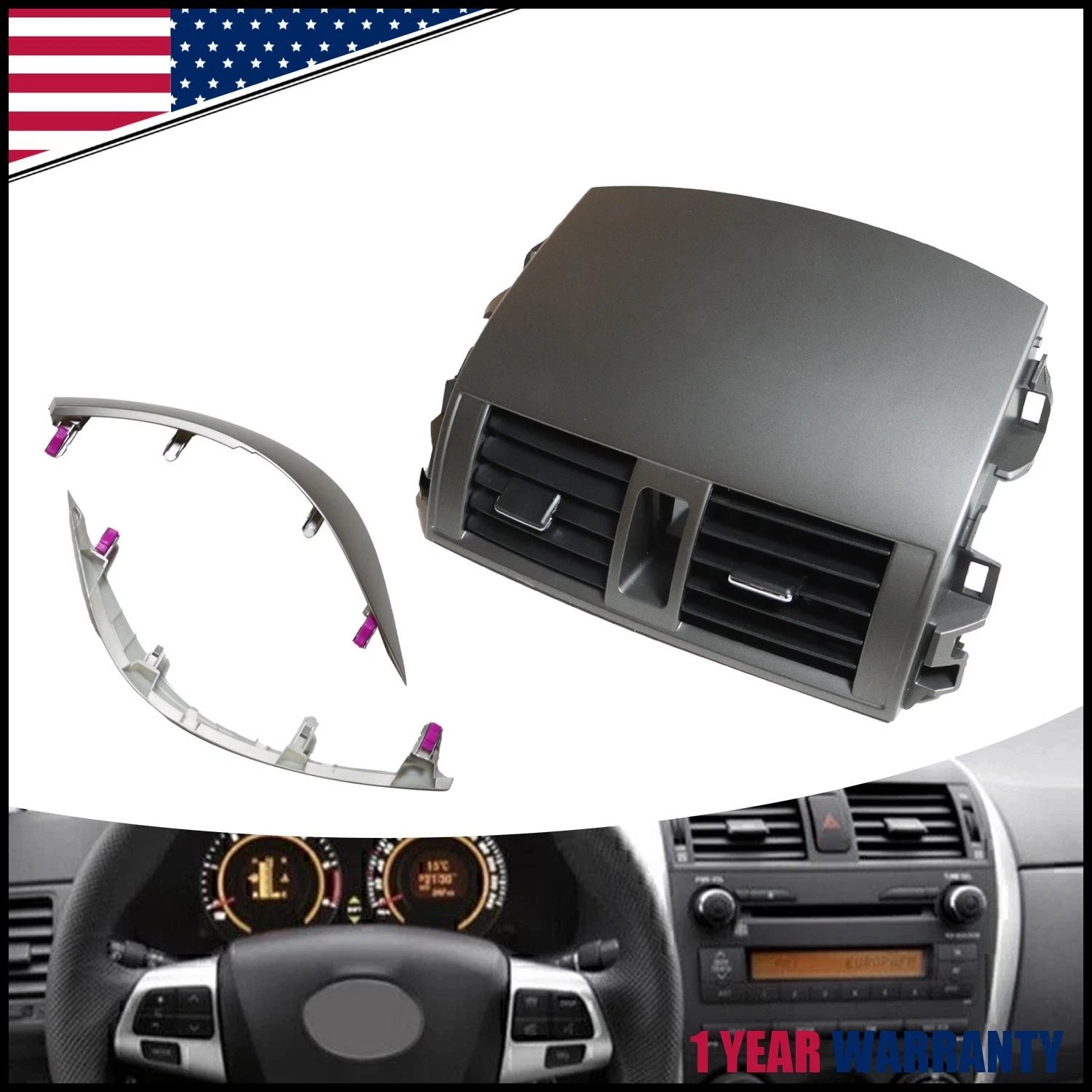 A/C Outlet Air Vent Panel for Toyota Corolla (2009–2013)