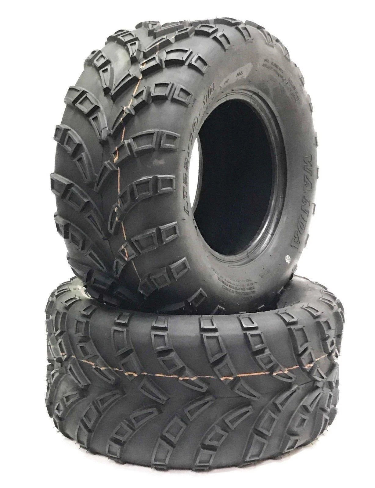 Set of 4 WANDA ATV Tires 22x10-10 6PR P3039 10260 Directional Mud