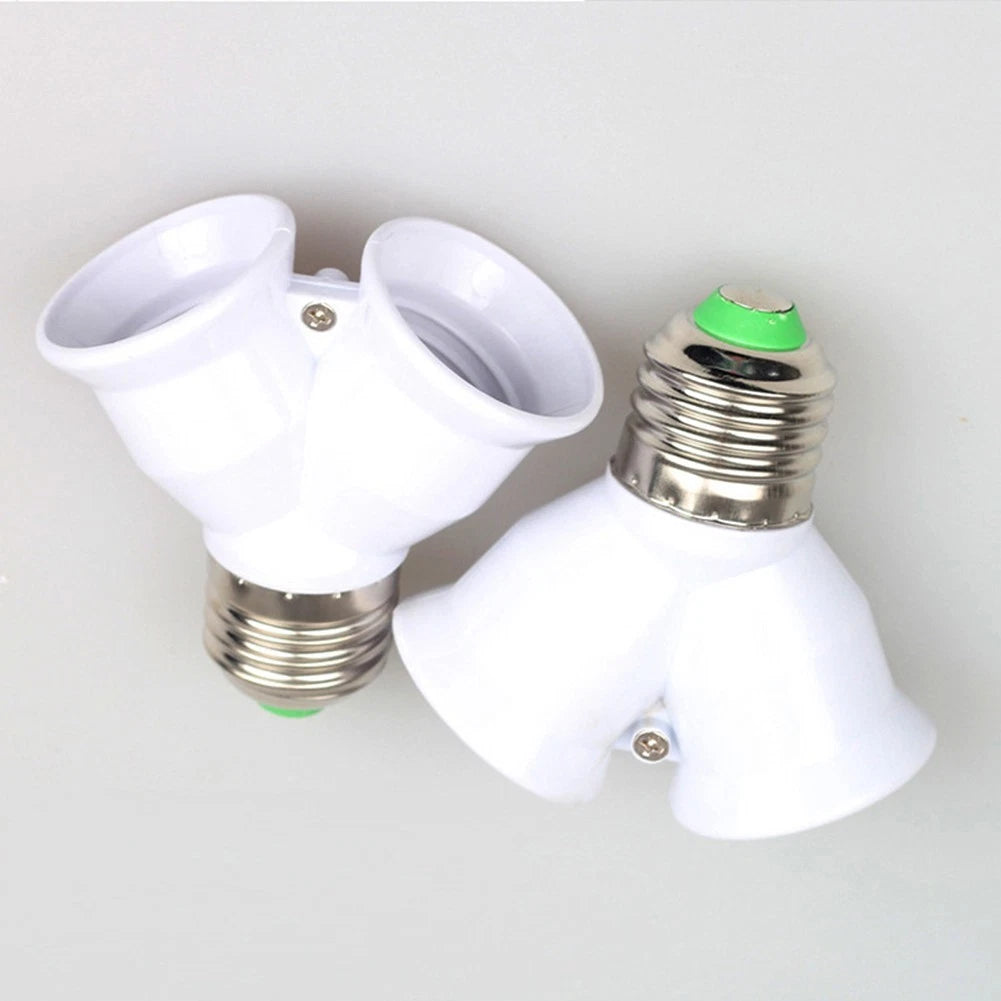 E27 Dual Output Lamp Holder Splitter Adapter for Standard Bulbs (220V)