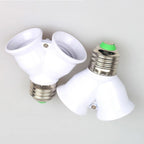 E27 Dual Output Lamp Holder Splitter Adapter for Standard Bulbs (220V)