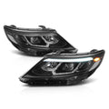 LED Projector Headlights for Kia Sorento EX/SX (2014–2015) - Clear Corner Black