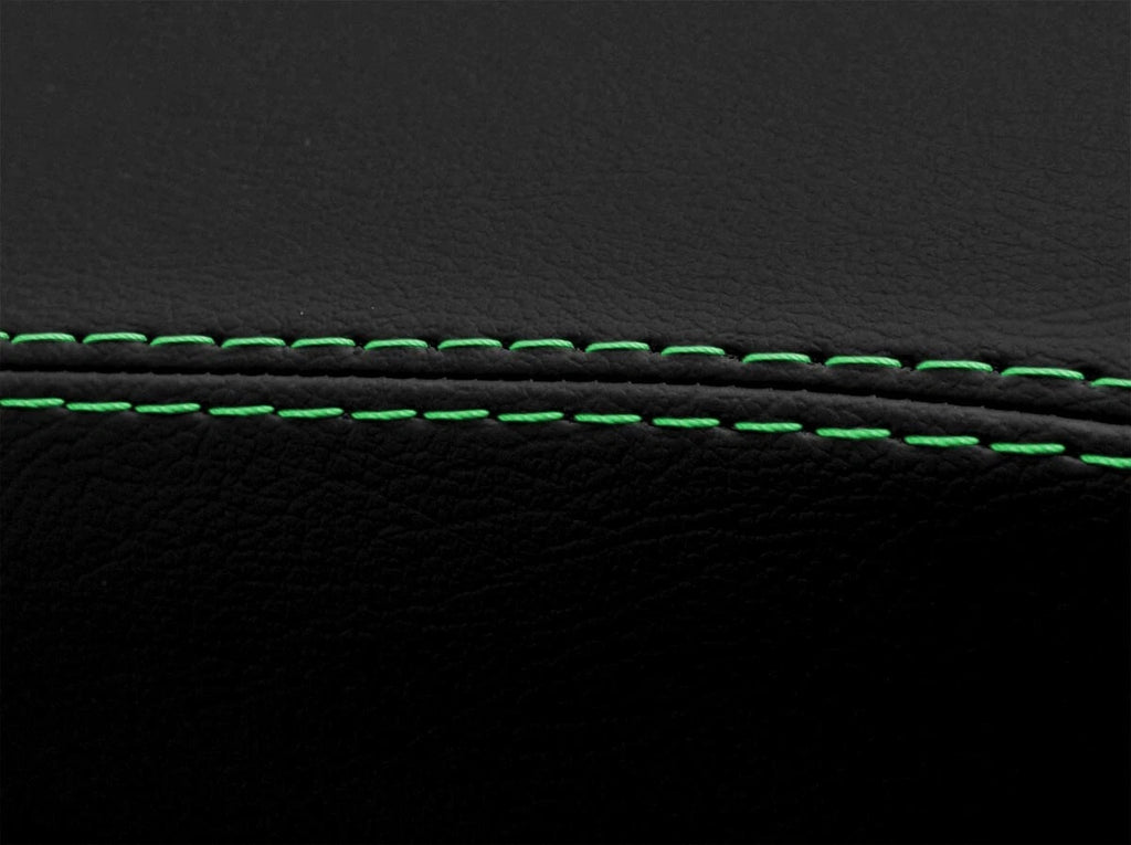 Leather Manual Shift Boot Cover for Ford Mustang (1987–1993) Green Stitch