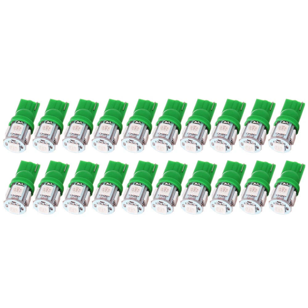 20x T10 W5W LED Bulbs for License Plate Instrument Cluster (Universal)