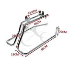 Saddlebag Conversion Brackets for Harley Softail Fatboy (1984–2017) Black/Chrome