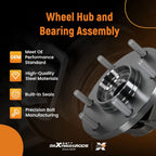 Front Wheel Hub & Bearing for Pathfinder (2004) with ABS Sensor Wire