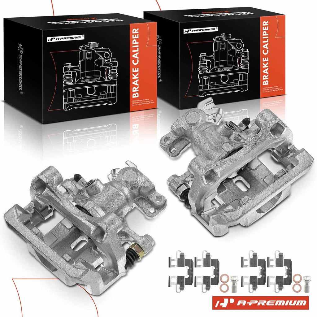 2X Rear Brake Calipers w/Bracket for Ford Fusion (2006–2012) Mazda 6