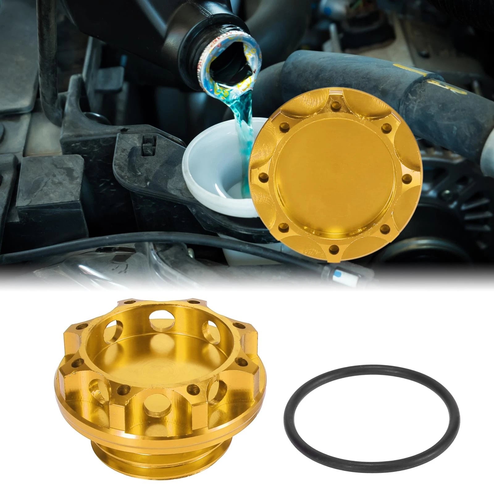 Aluminum Alloy Gas Oil Filler Plug Cover for Subaru 