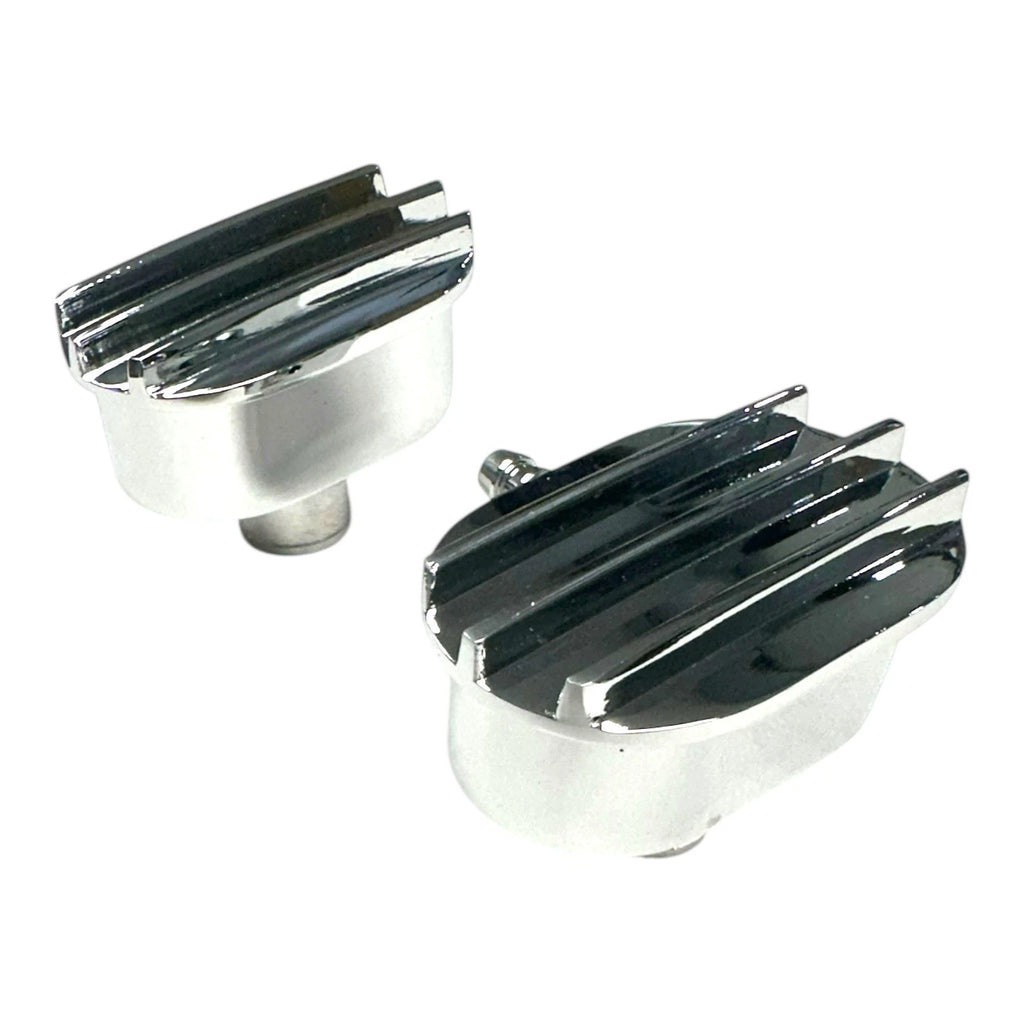 PCV Valve Cover Breather for Chrome Oval Finned Aluminum 1 Inch Grommet (1" ID) for Subaru WRX (2008–2014)