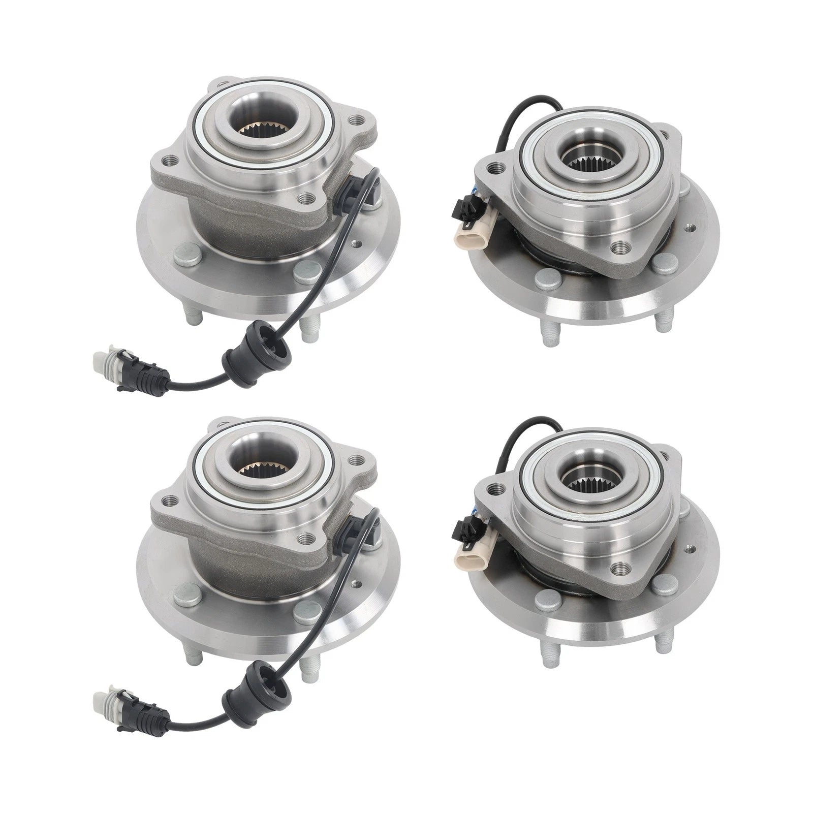 Set of 4 Wheel Hub Bearing Assemblies for Chevrolet Equinox Pontiac Torrent (2007–2009)