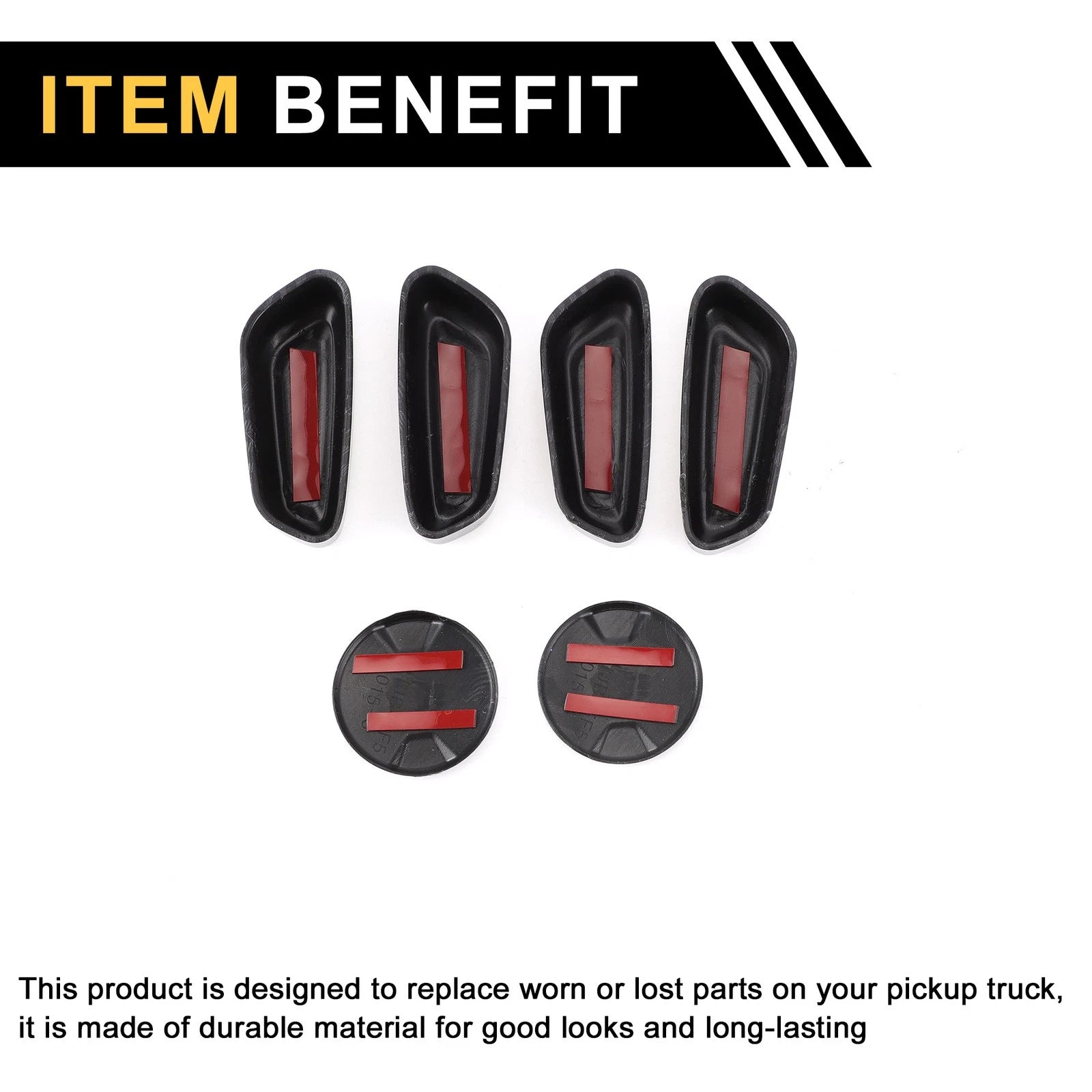 Set of 2 Carbon Fiber Seat Adjustment Knob Covers for Ford F-150 (2015–2024)