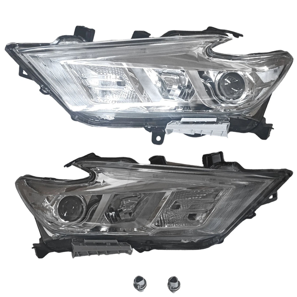 LED DRL Chrome Clear Corner Headlights for Nissan Maxima (2016–2018)