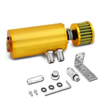 Aluminum Engine Oil Catch Tank 140ml + Filter for Universal Fit (1/2" & 5/8")