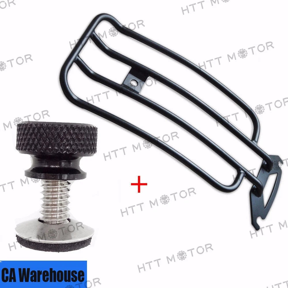 Solo Seat Luggage Rear Fender Rack + Seat Bolt for Harley Touring (1998–2006)