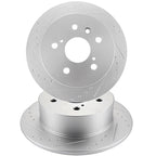 Front and Rear Drilled & Slotted Brake Rotors for Toyota Camry (2012–2017)