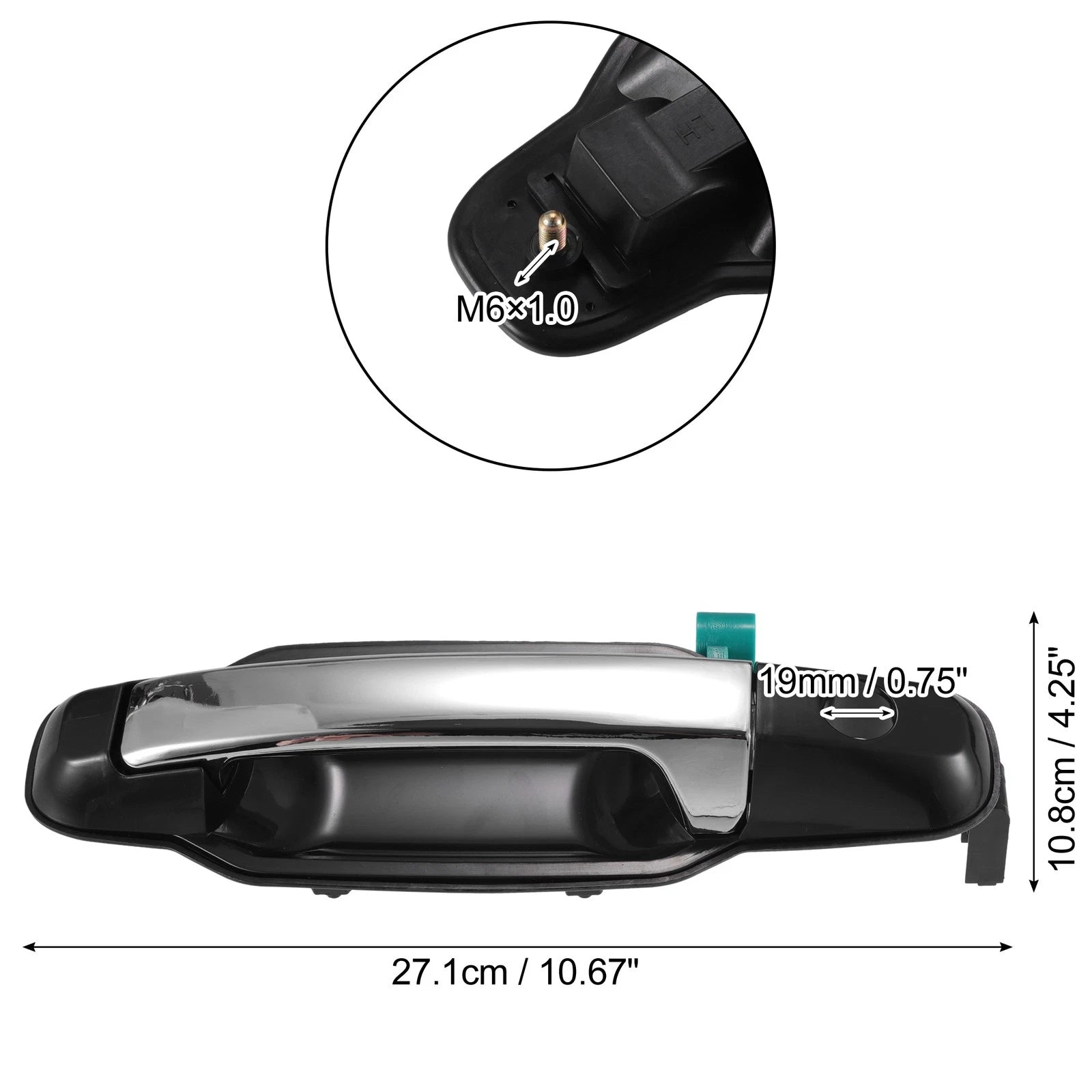 Set of 2 Outside Door Handles for Kia Sorento (2003–2006)