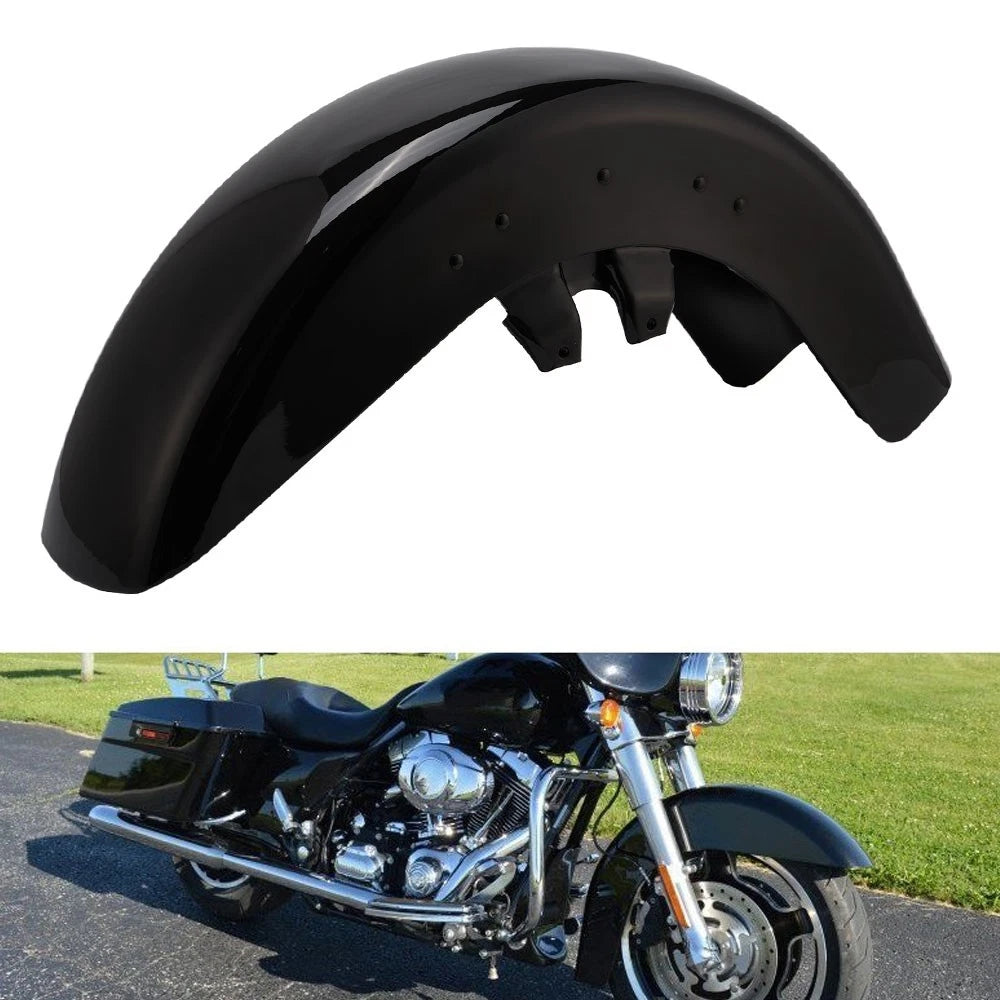 Front Fender Mudguard for Harley Touring (1989–2013) - Vivid Black