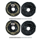 2 Pair Electric Trailer Brake Assembly for 7000 lbs Axle (Fits 12" x 2")