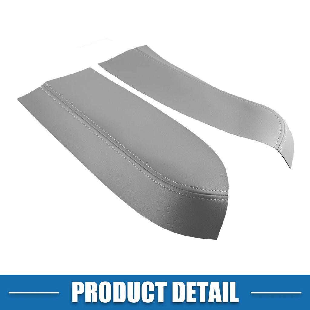 Set of 2 Front Door Panel Armrest Covers for Toyota Prius (2004–2009) Gray
