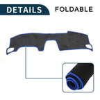 Dashboard Cover Mat for Honda Accord CY2 Sun Protector Pad Black Blue