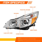Projector Headlights for Subaru Outback/Legacy (2010–2014) Chrome Housing