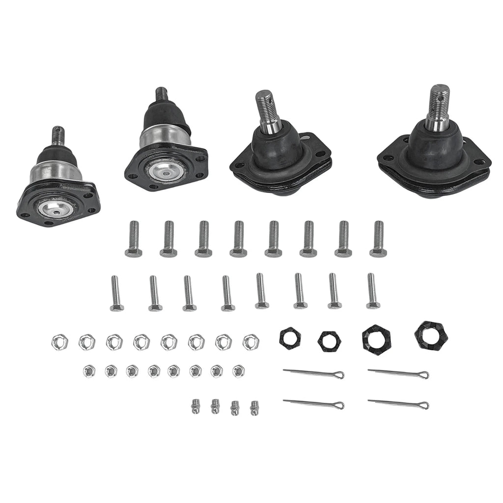 Set of 4 Front Upper & Lower Ball Joints for Chevrolet S10 GMC Jimmy (1995–2005)