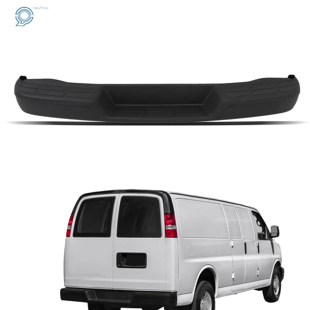 Steel Rear Step Bumper for Chevy Express & GMC Savana (1996–2021)