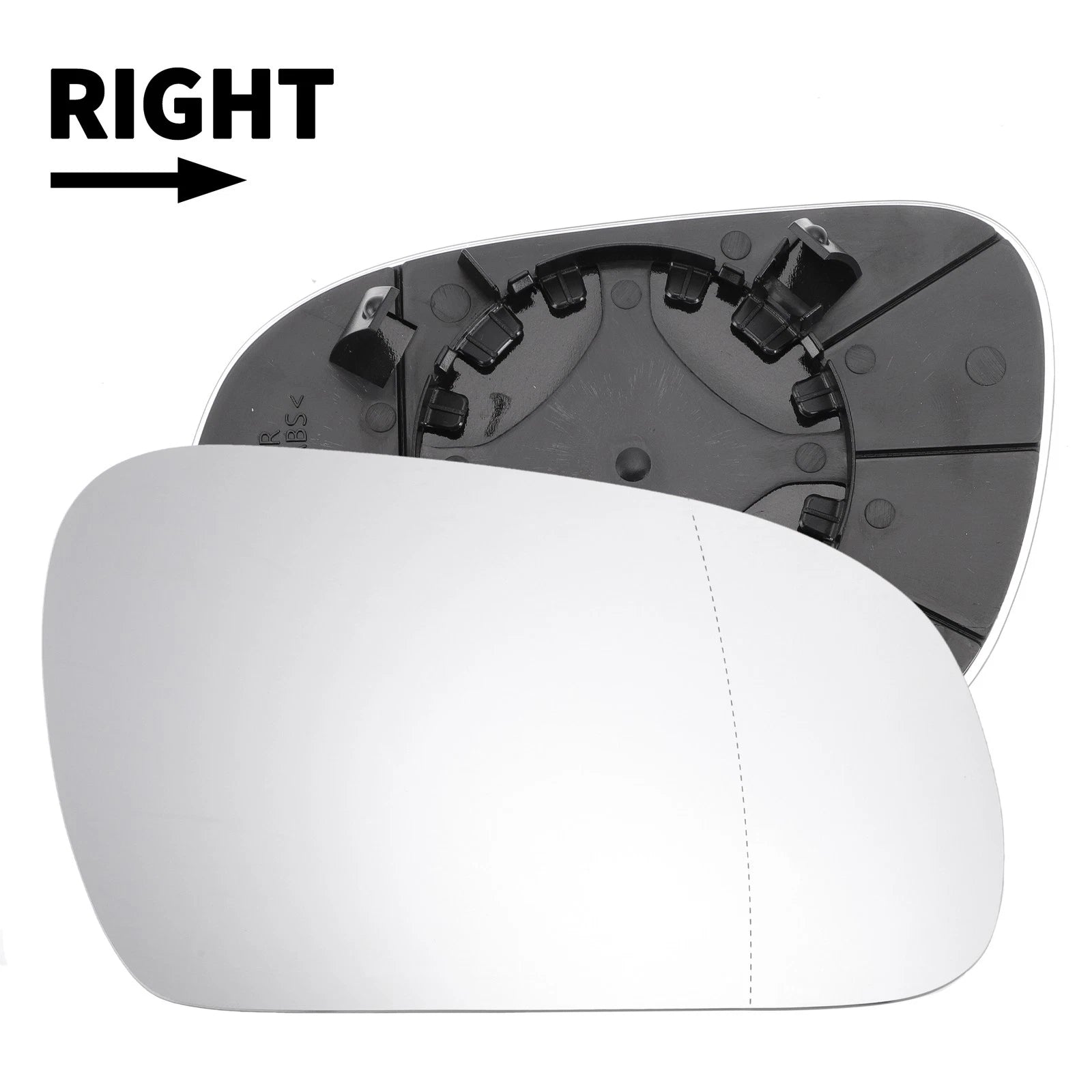 Right Side Mirror Glass Replacement for Volkswagen Fox (2003–2010)