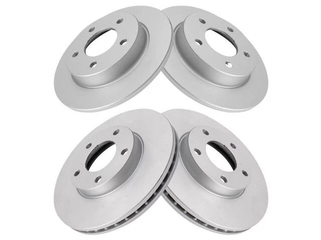 Set of 2 Front and Rear Brake Rotors for Mazda 3 (2004–2013) NC766DS