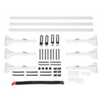 3X White Ladder Roof Rack Bars for Dodge Freightliner Sprinter 2500/3500 (2002–2006)