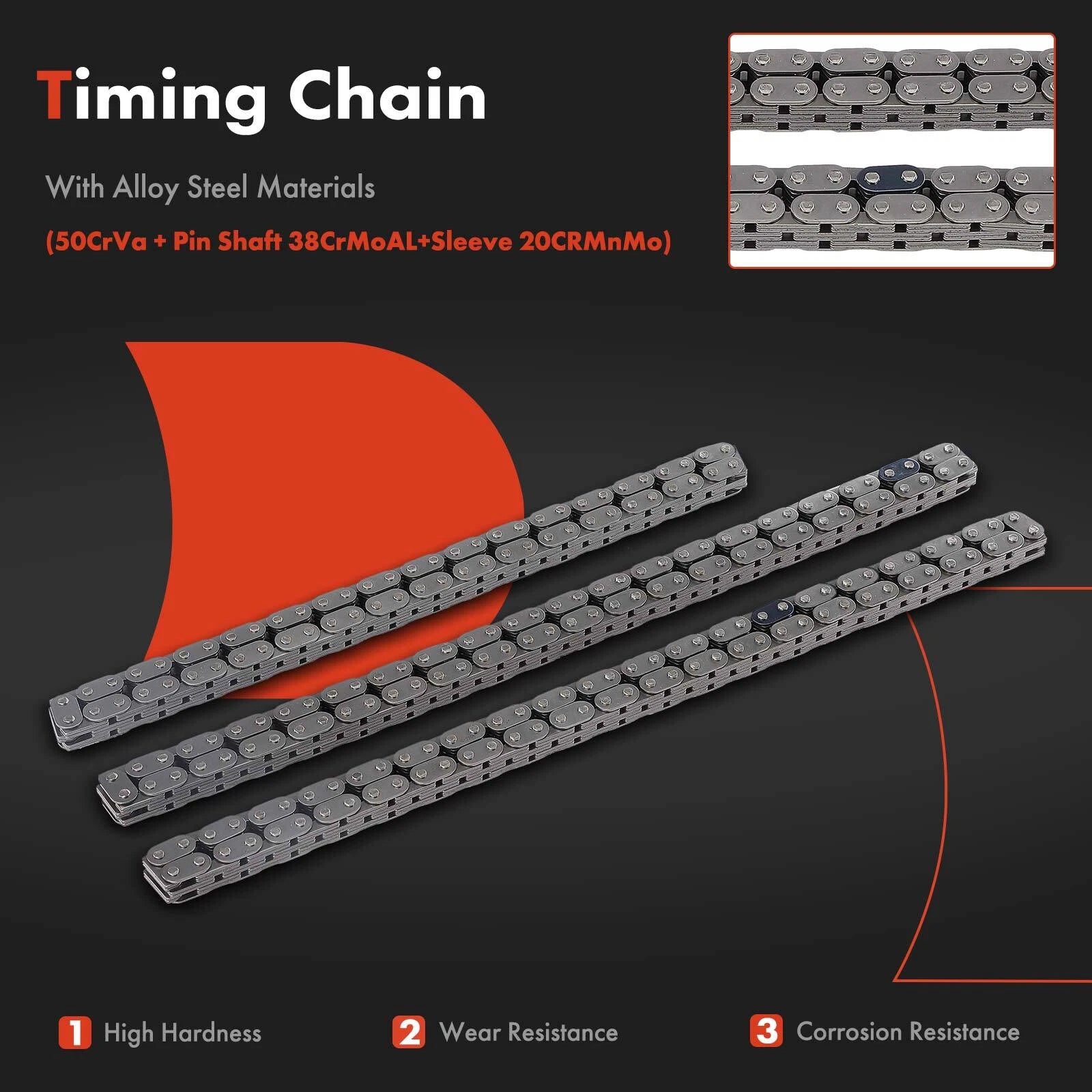 10x Timing Chain Kit for Ford Explorer (1997–2010) Mustang (2005–2010) Ranger