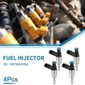 Set of 4 Fuel Injectors No.06F906036A for Audi A6 C6 2.0TFSI (2005–2011)