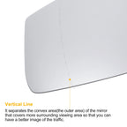 Left Side Heated Mirror Glass for BMW 1 Series F20 F21 (2011–2019)