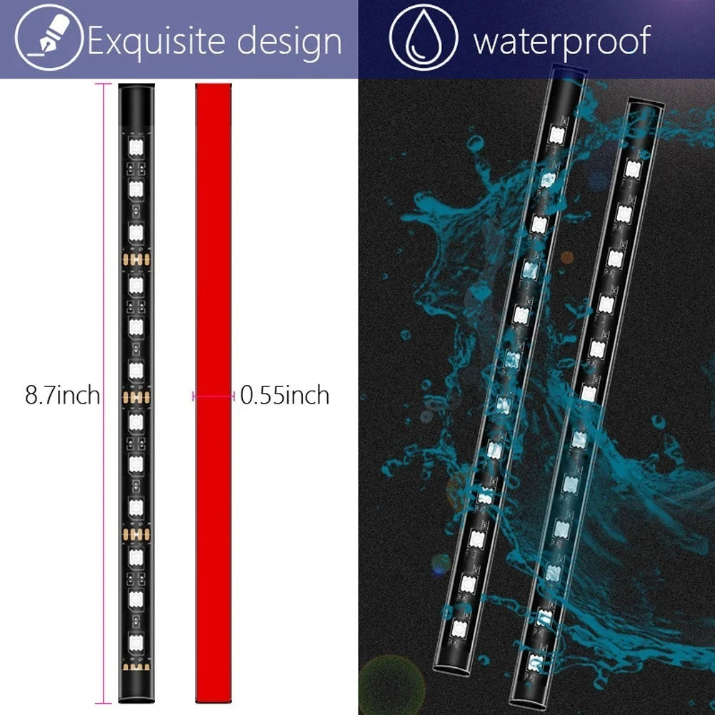 24 LED Strip Lamp for Car Interior Multicolor Ambient Lighting (USB Powered)