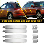 Set of 4 Exterior Door Handles for Nissan Rogue (2008–2013)