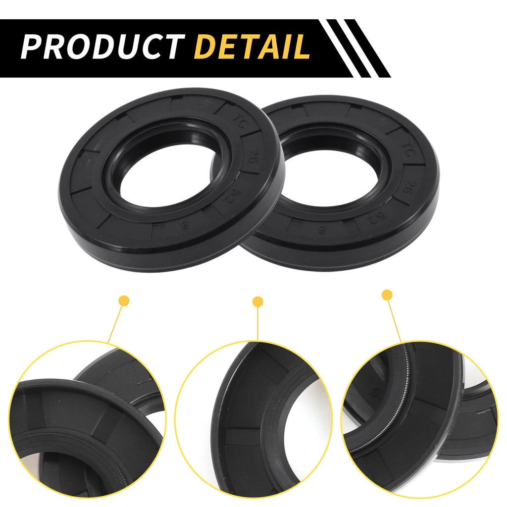 Set of 5 Oil Seal Rotary Shaft Seal NBR Rubber 26x52x8mm