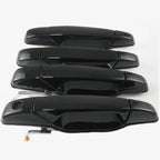 Set of 4 Black Outside Door Handles for Chevy Silverado Avalanche Tahoe (2007–2014)