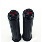 Black Skull Hand Grips for Harley Davidson Chopper Softail Dyna (25mm)