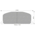 Brembo Front Disc Brake Pad Set for Toyota Corsa EL43 1.5L 5E-FE (1990–1994)
