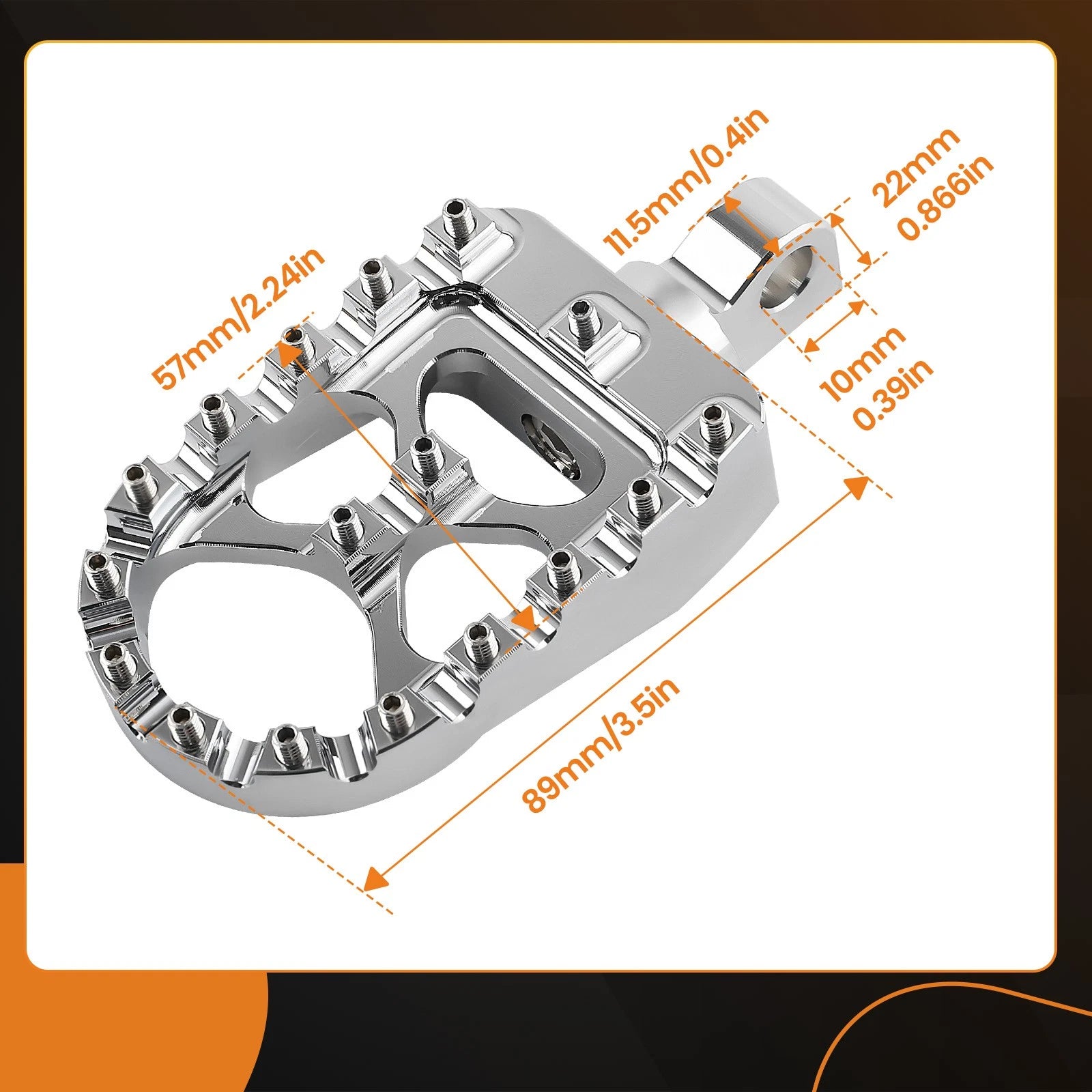 CNC Wide Fat Foot Pegs for Harley Dyna Sportster Touring