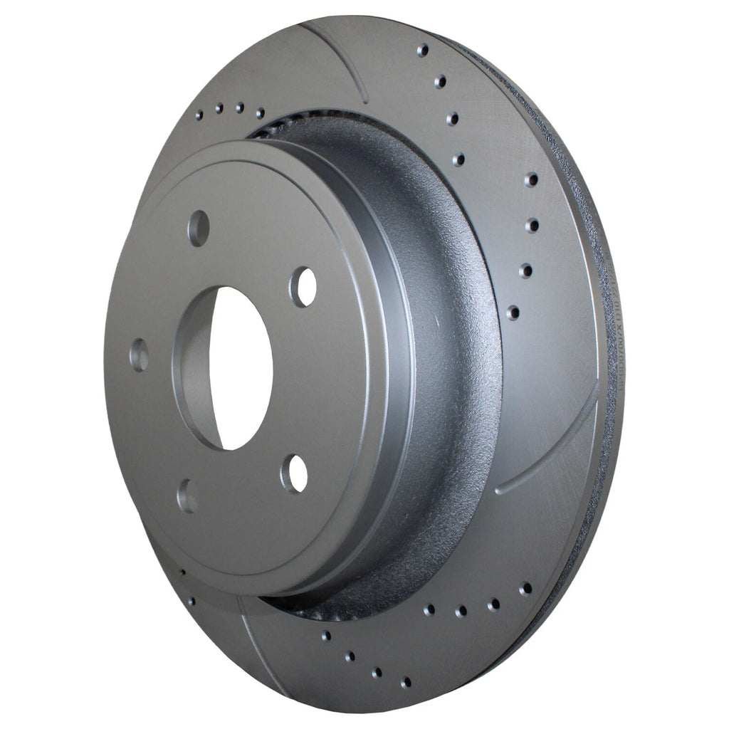 Front Rear Brake Kit for Dodge Ram 1500 (2019–2023) - Drilled Disc, Bosch, Ceramic Pad