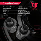 24Pcs M12x1.5 Black Lug Nuts 21mm Hex for Lexus GS300 GS350 (1998–2019)