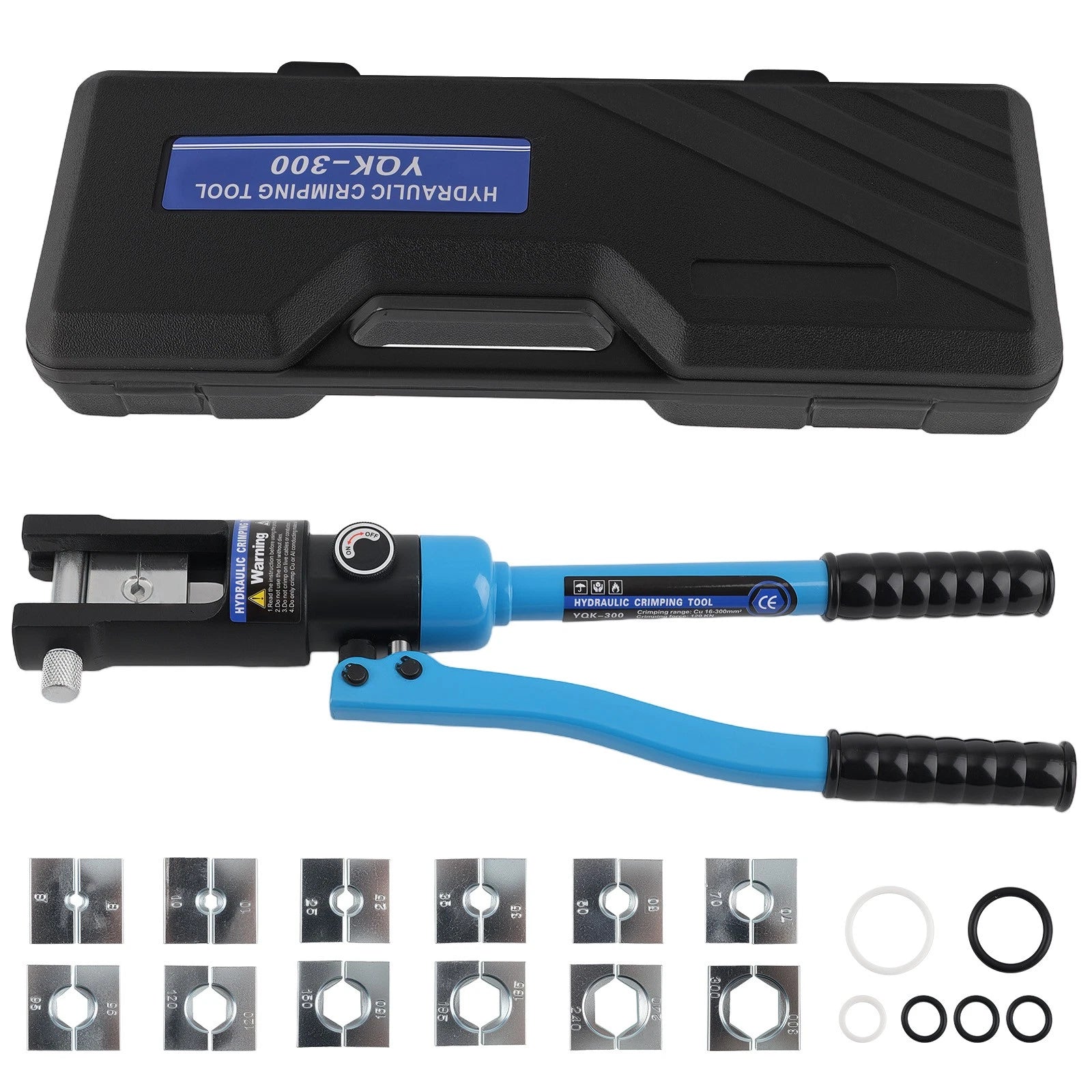 Cable Lug Crimper Tool 16MT & Quick Release for 8-300mm² Wire
