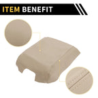 Console Lid Armrest Cover for Ford F-150 (2015–2020) Microfiber Leather Beige