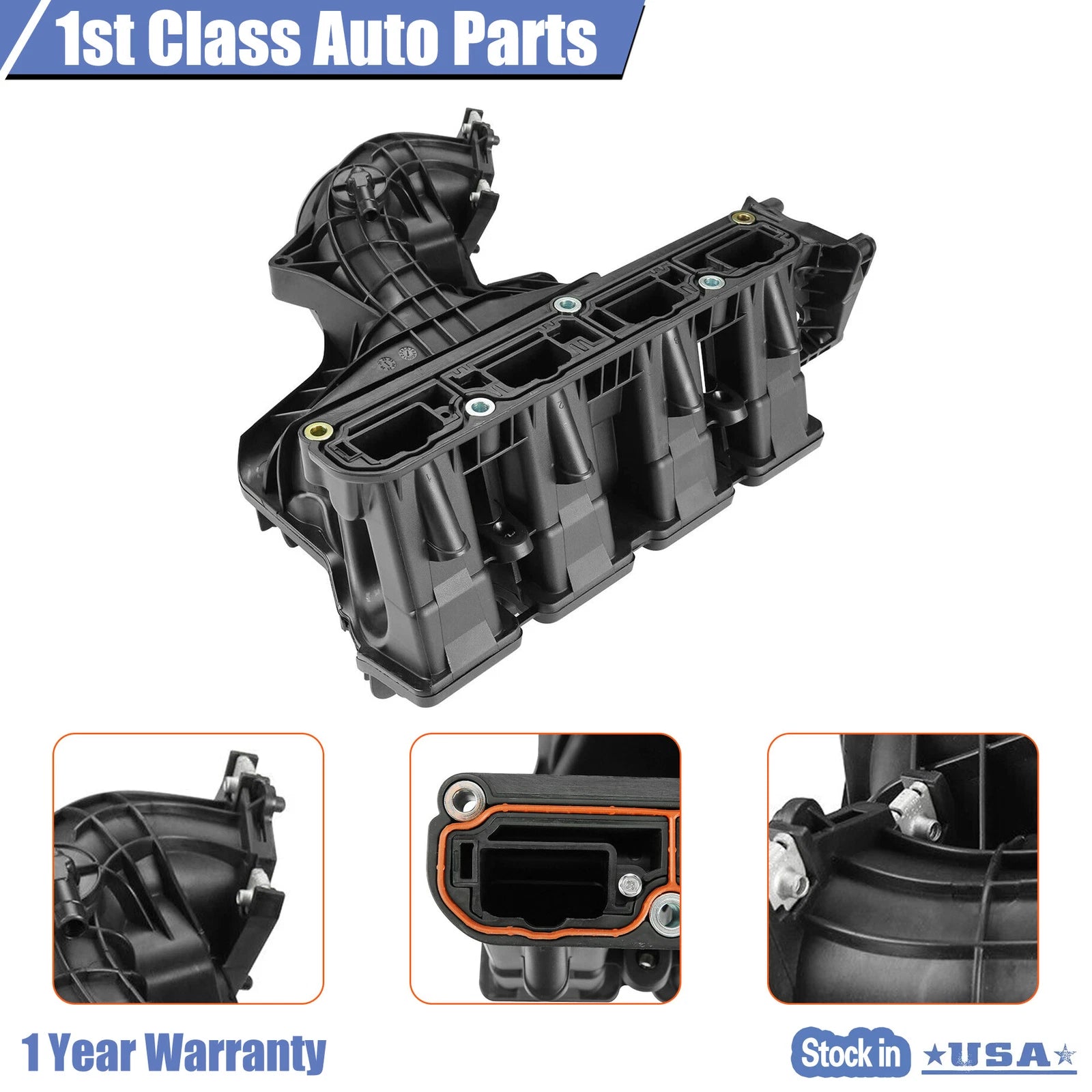 Intake Manifold w/o Flow Valve 4593915AB for Chrysler Dodge Jeep 2009–2017 2.4L 2.0L