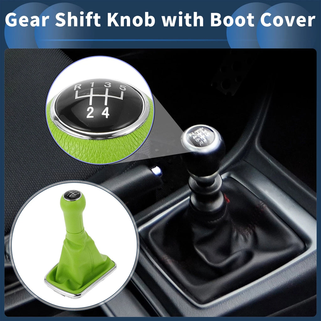 5 Speed Gear Shift Knob with Cover for Volkswagen Bora Golf MK4 (1998–2007)
