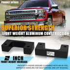 2" Front Leveling Lift Kit Spacers for Silverado/Sierra 1500 (2007–2022)