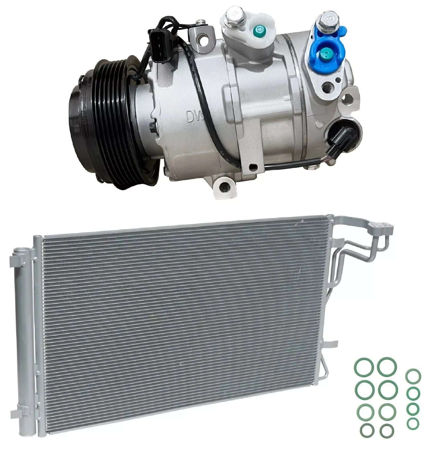 A/C Compressor Kit with Condenser Replacement for Kia Seltos 2.0L (2023–2023)