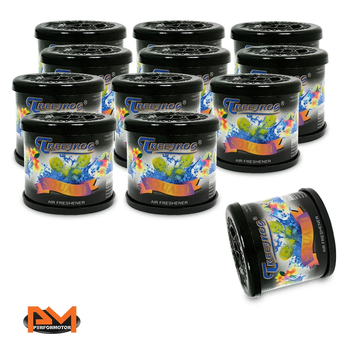 Air Freshener for Car/Office - X12 Tree Frog Squash Scent (80g)