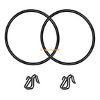 Set of 4 Front Number Plate Mount Clips for Honda Z50 (1979–1987)